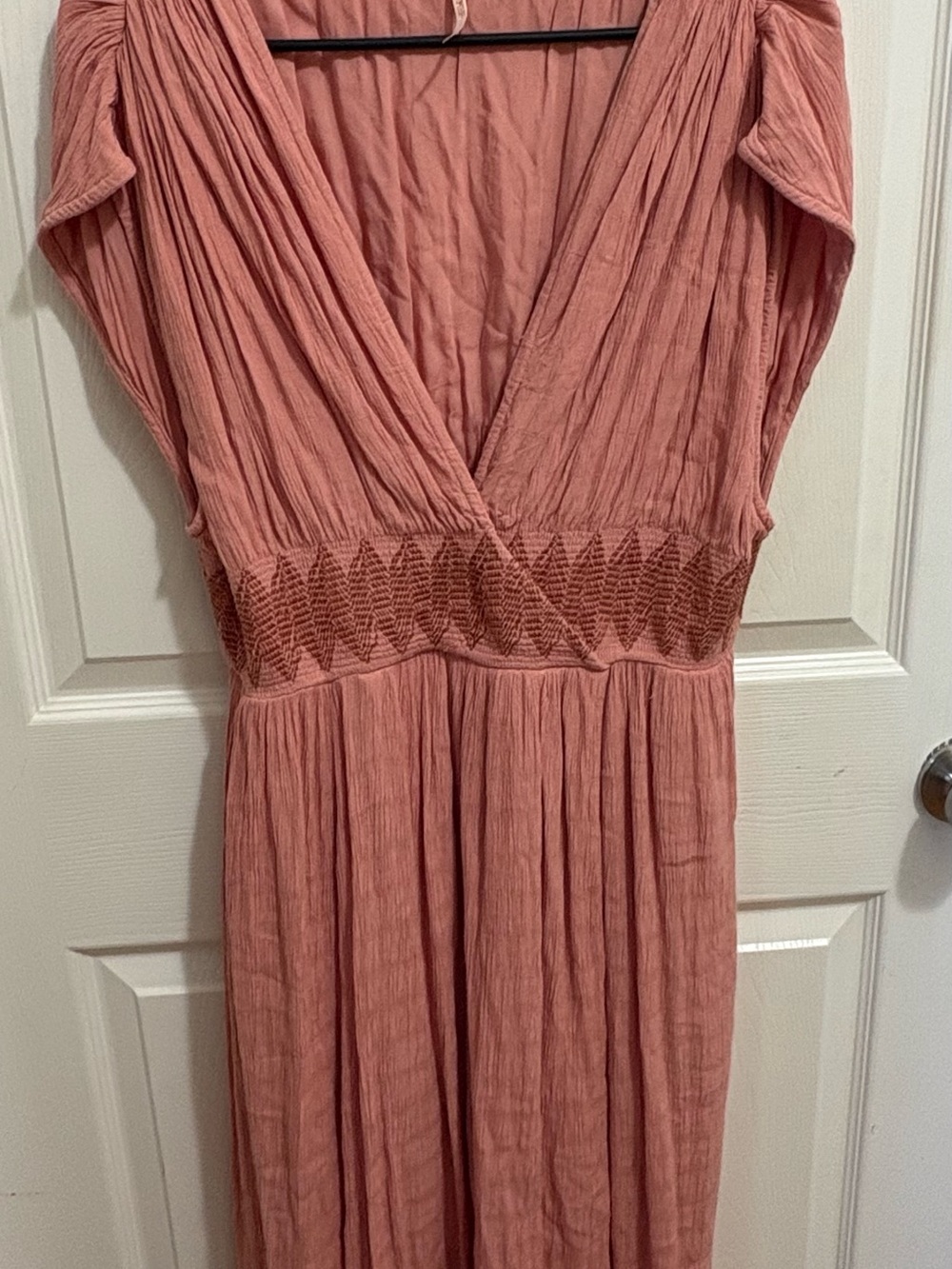 Free People Dusty Rose V-Neck Maxi Dress